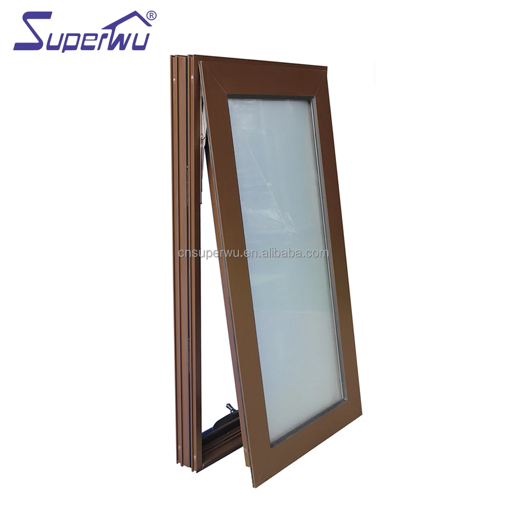 North Australia Standard Double Glazed Aluminum Frame Commercial awning/Fixed Window