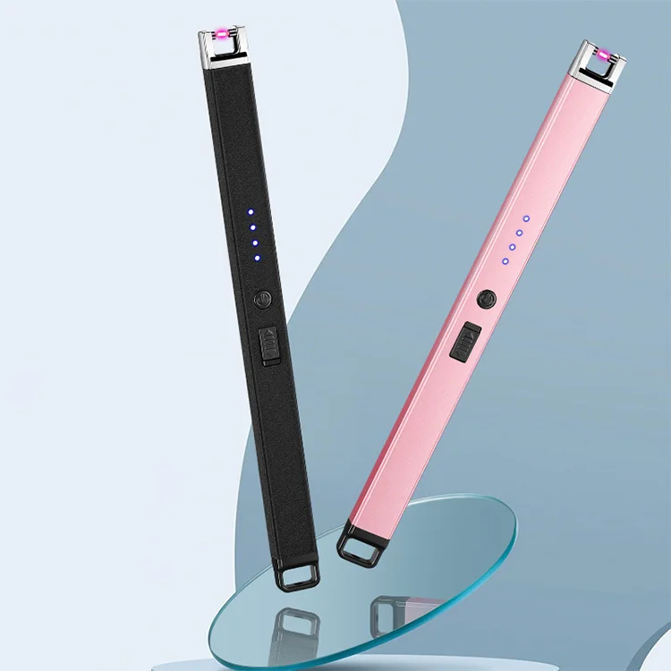 Оптовая продажа зажигалка с пользовательским логотипом профессиональная USB-плазменная перезаряжаемая Длинные свечи электрическая