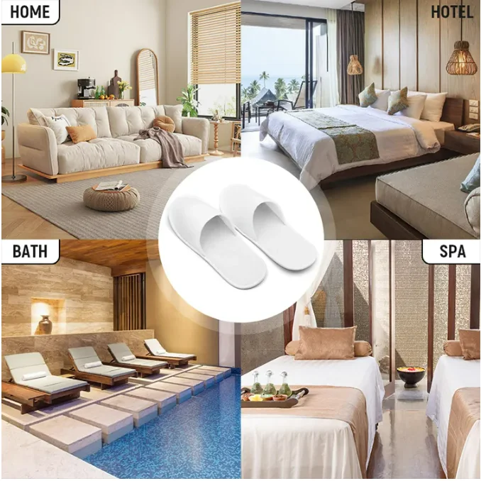 Luxury Highquality Wholesale Hotel Slippers With Custom Logo