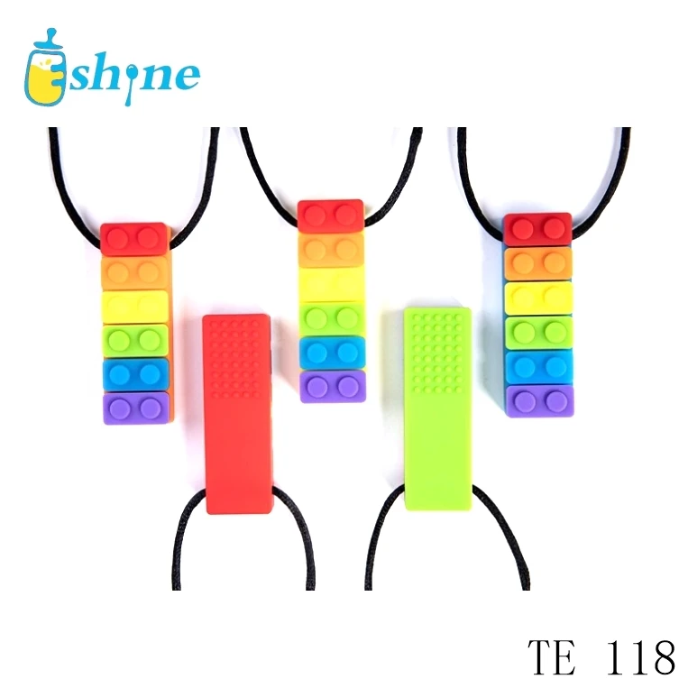 
Сенсорные ожерелье кулон комплект ювелирных изделий куртка из искусственной кожи для мальчиков и девочек с СДВГ, игрушки-прорезыватели, autis собак и кошек потребности силиконовый кулон 