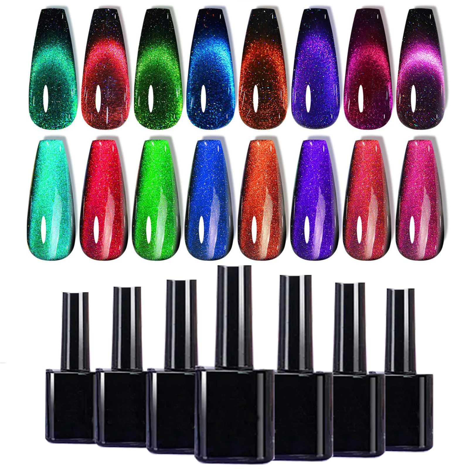 Factory Price Wholesale Custom Label OEM UV 12D Magnet Cat Eye Gel Nail Polish Spar Cat Eye Gel Nail Art Product