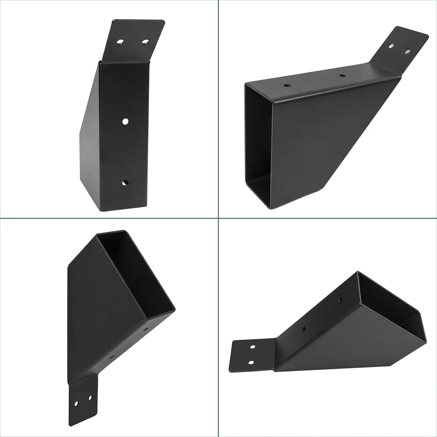 Pergola Bracket,45-Degree Angle Support Bracket Post and Beam Knee Bracket Fit for 4''x4'' Wood Posts Heavy Duty Connector Brace