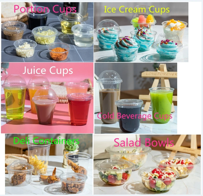 Wholesale U Shape Plastic Cup 12oz 16oz 20oz Custom Logo Print