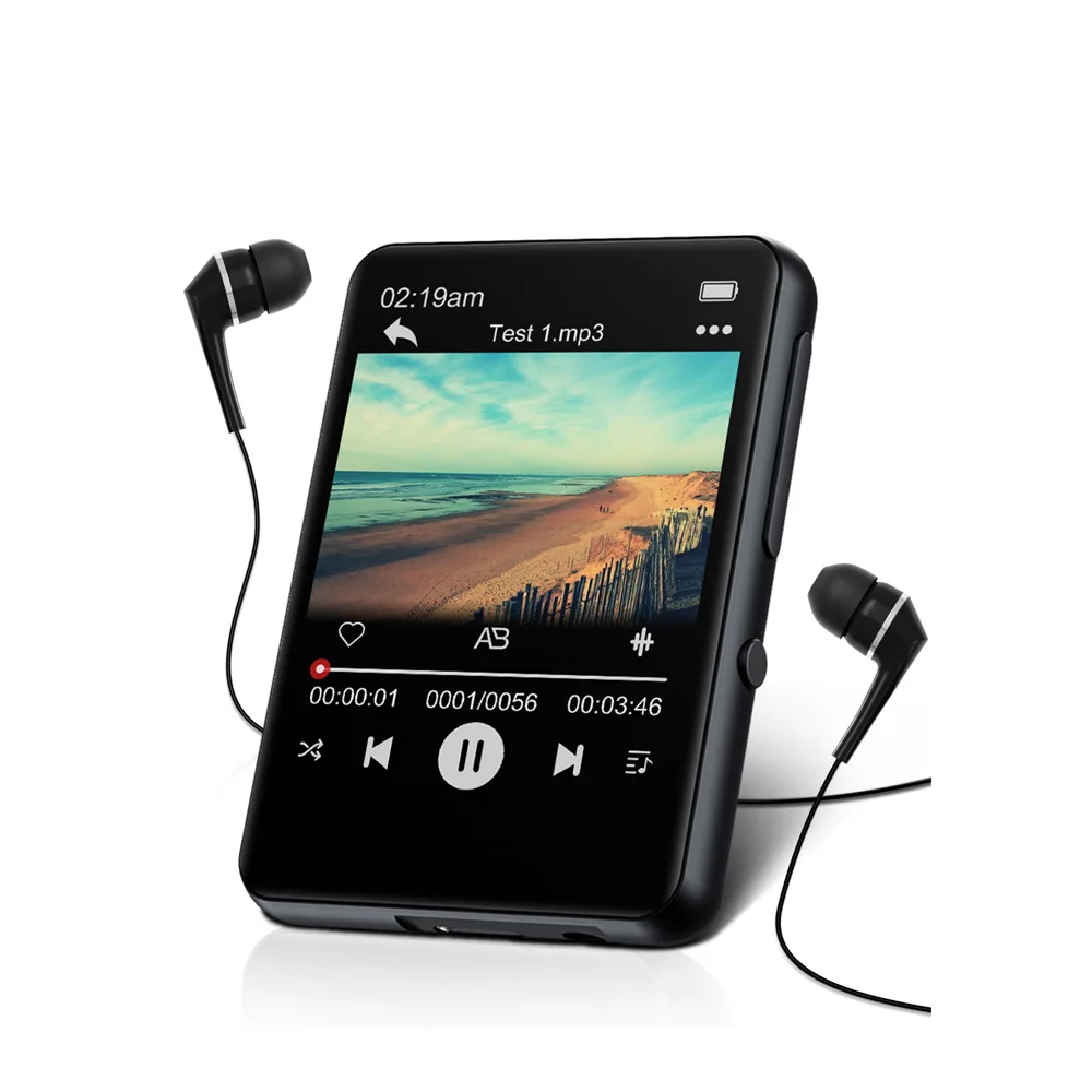 2.4 Inch Digital Touch Screen MP3 Player with TF Card Music Player with Earphone