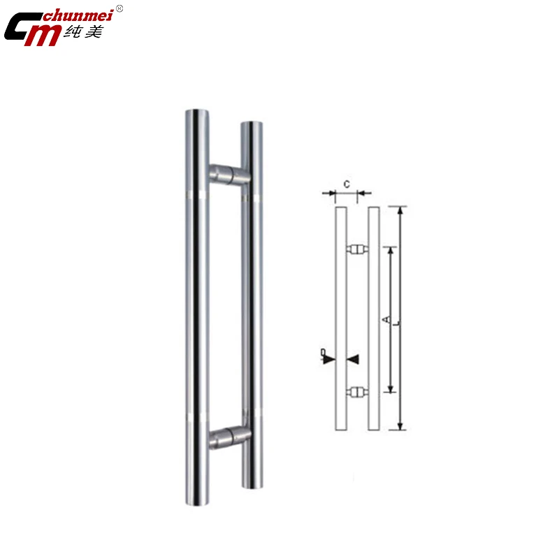 Handles Gate Stainless Steel Hardware Glass Double Pull Metal Design Door  Handle (01-140) - China Handle, Door Handle