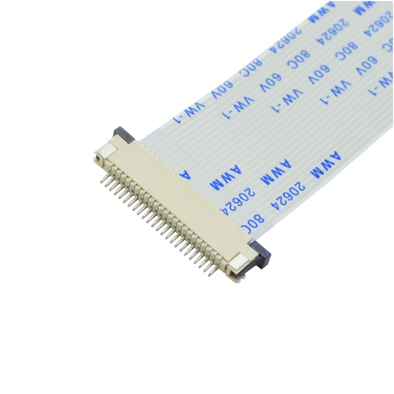 Custom Pitch AWM 20624 80C 60V Flexible Flat Cable (FFC) for Electronic Devices for VW-1 LCD TV DVD Player Raspberry Pi Camera