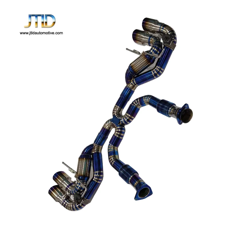 JTLD Factory Direct Sales Titanium Exhaust System Catback for Chevrolet Corvette C8 Exhaust Straight Pipe
