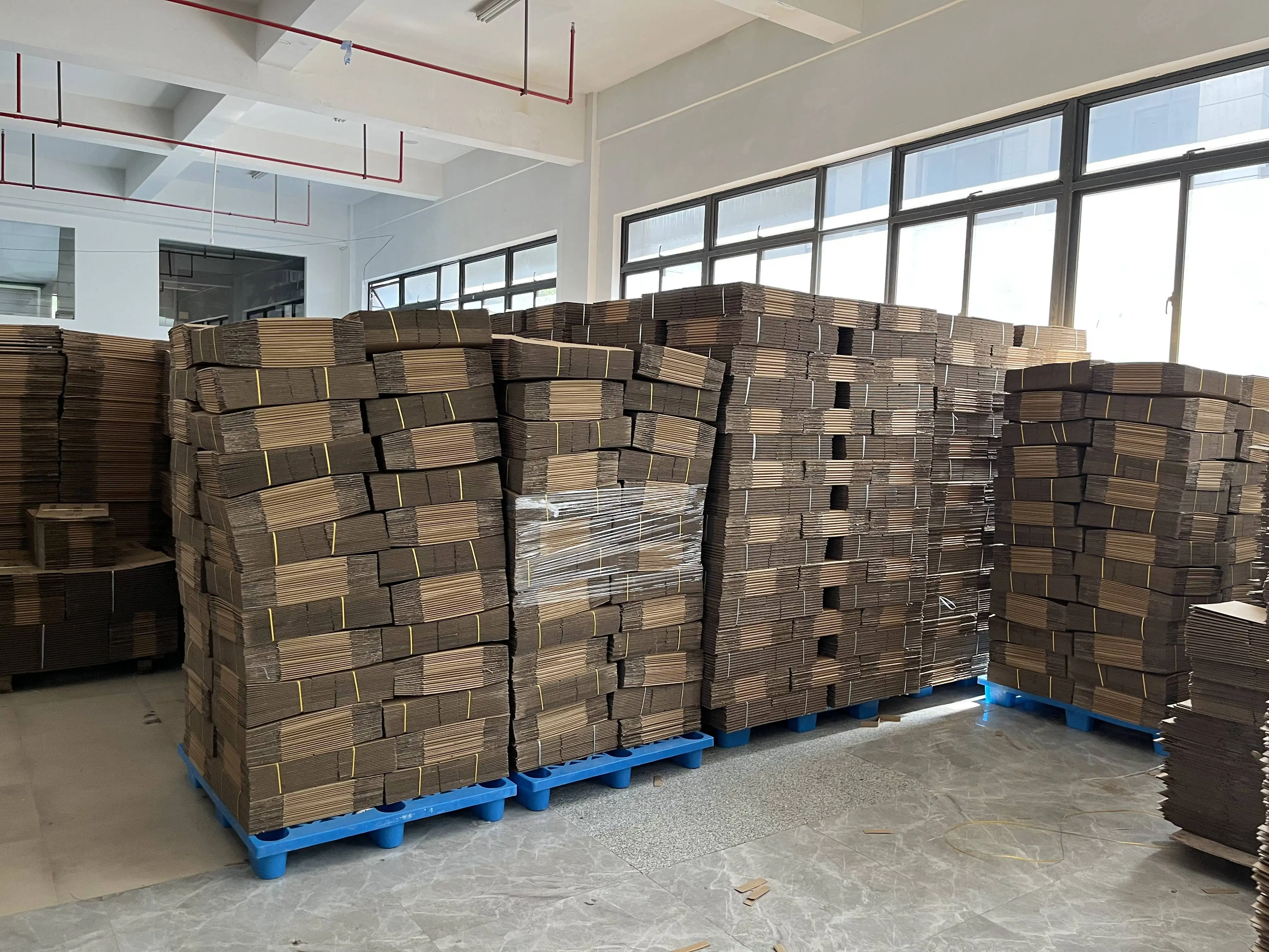 Corrugated Moving Boxes Wholesale Stackable Reusable Custom Logo Brown