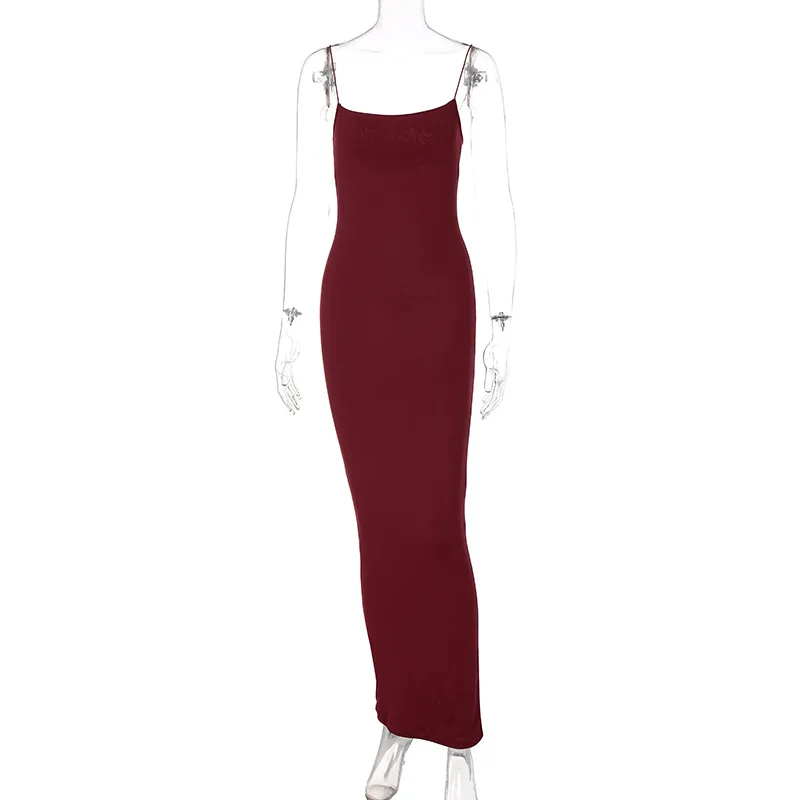 FS10103A 2024 Summer Hot Sale Long Dress Women Slim slip Dress