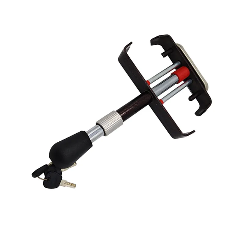 Zhenzhi Car Security Anti Theft Retractable Heavy Duty Car Pedal Lock Universal Security Anti Theft Car Wheel Lock Pedal Lock