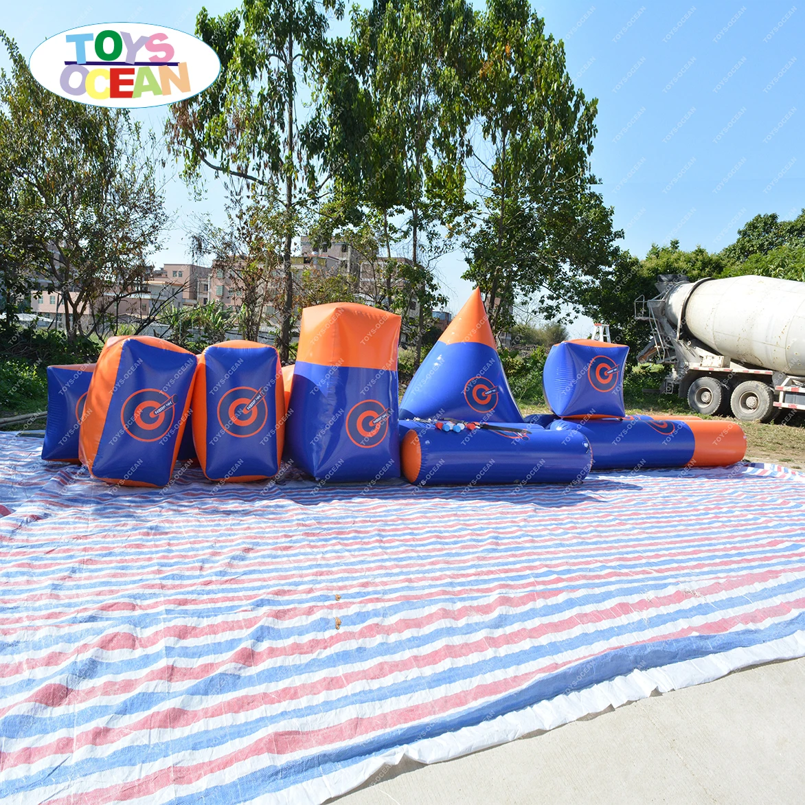 Inflatable Paintball Field/inflatable Paintball Wall/colorful Paintball