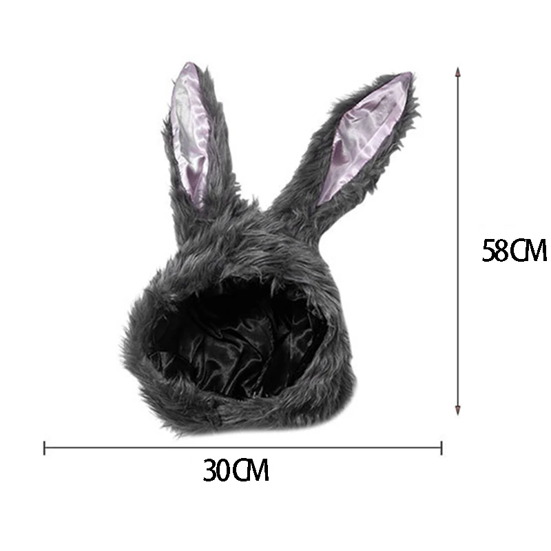 Cozy Cartoon Rabbit Ears Beanie for Women - Perfect for Cosplay display picture 1