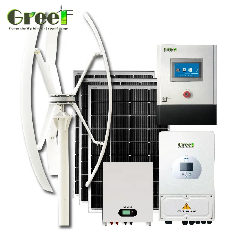 Wind Turbine and Solar Hybrid System New VAWT Roof Top 3KW Micro Vertical Wind Turbines for Hybrid System