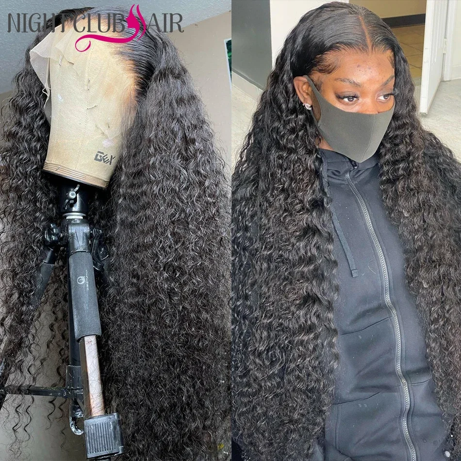 Parrucche frontali in pizzo riccio da 30 32 pollici Parrucca frontale in capelli umani pre-pizzicata Brasiliana Remy Parrucca frontale profonda e ondulata Parrucche Bob per donne_voghion.com