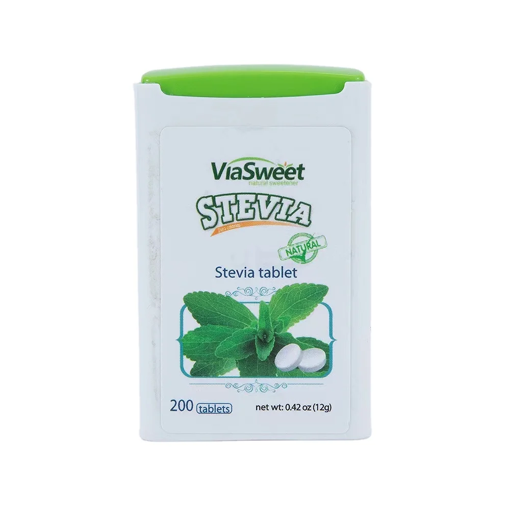 Natural Stevia Erythritol 1 Tablet Equal One Teaspoon Sugar Stevia Tablets Sweetener Dispenser for Coffee or Tea