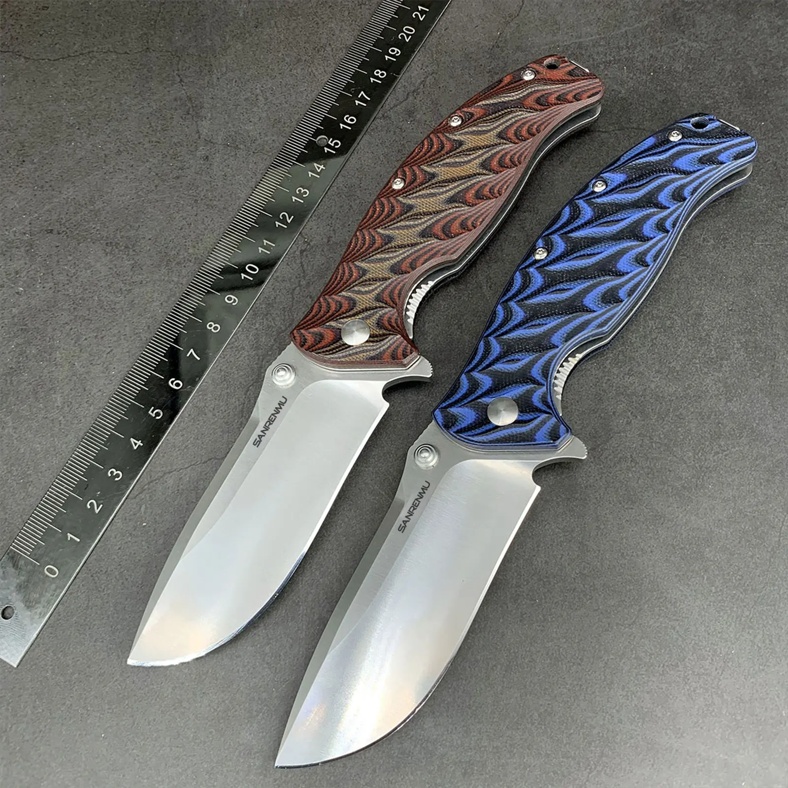 SANRENMU 1005 GL EDC Tool Outdoor Survival Camping Folding Pocket Knife