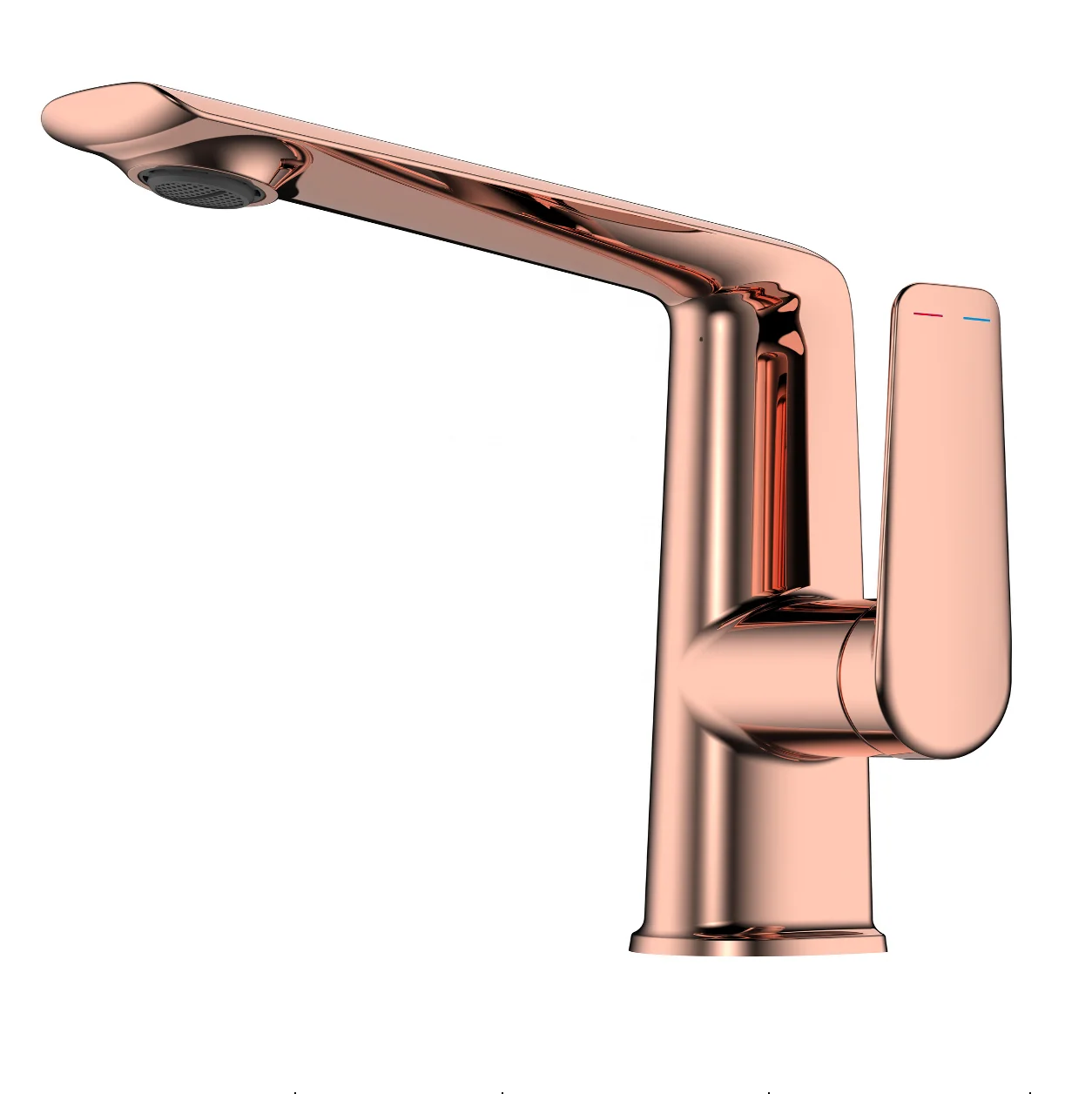 Maestro Spectrum Modern 59A Brass Basin Faucet with Mingdi Ceramic Valve Core for Luxury Hotel & Commercial Projects