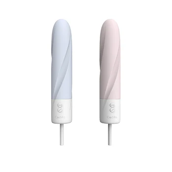 Air Pulsed Clitoral Stimulator Heated Av Stick Ice Cream Cone Vibrator Female Sex Tools