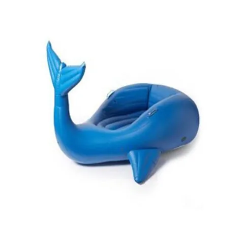 High Speed Customized Inflatable Float Whale Thickness 0.25mm Blue Fish Pool Water Is Land for Water Pool