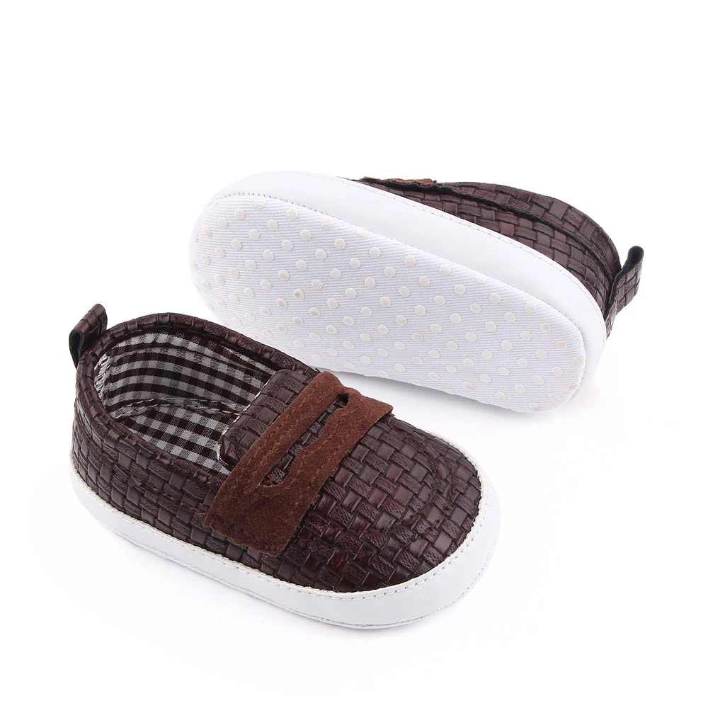 High Quality Soft Sole British Style Solid Color Boys' Moccasins details