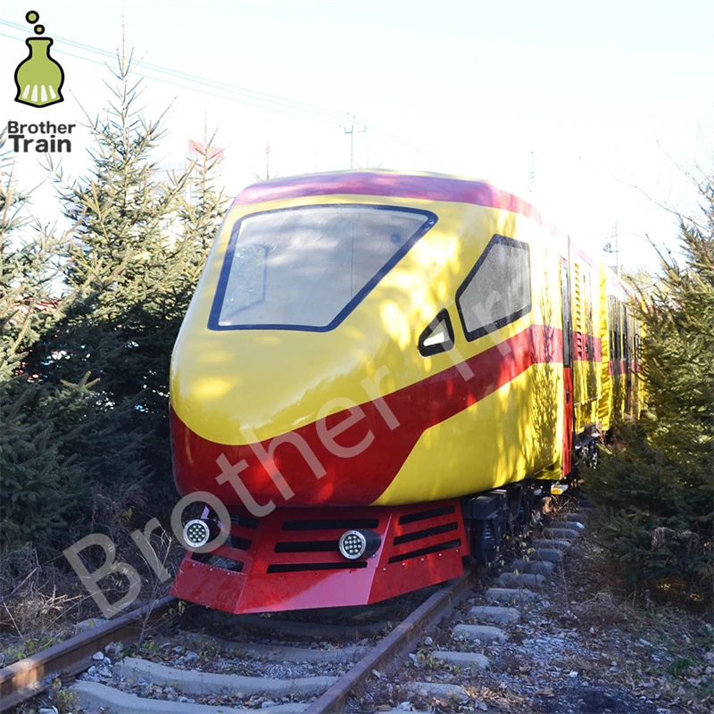 Modern Bullet Train Large Amusement Rides Indoor and Outdoor Electric Train With Track Train Ride on Track for Sale