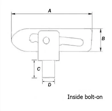 Truck Pickup Zinc Plated Steel Fastener Lock Trailer Antiluce Catch factory