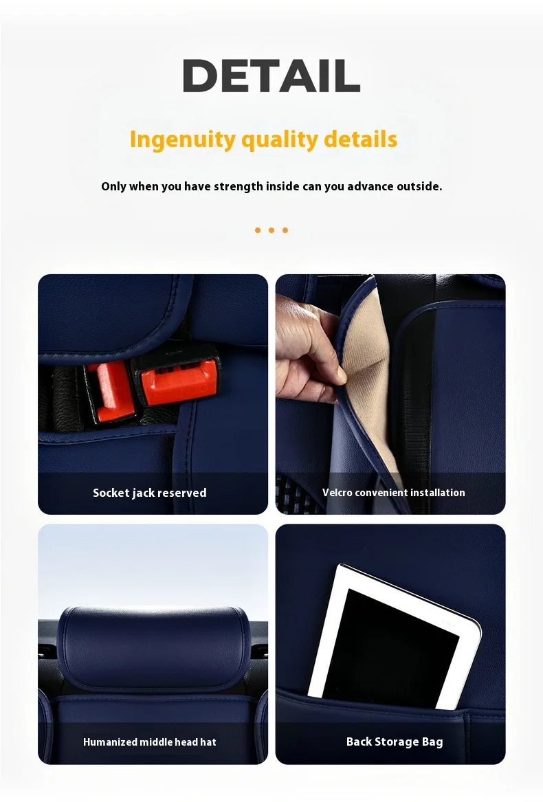New Fashionable Four-Seasons Car Seat Cover Full Surround Silk Ice Material Explosion-proof for Front Car 21