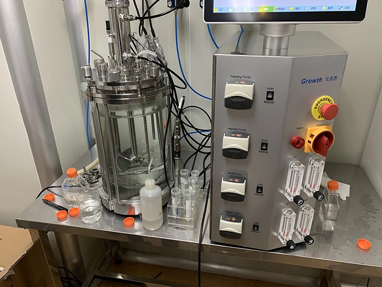 Automatic Cell Culture Bioreactor High Pressure Biofermenter Glass Tank