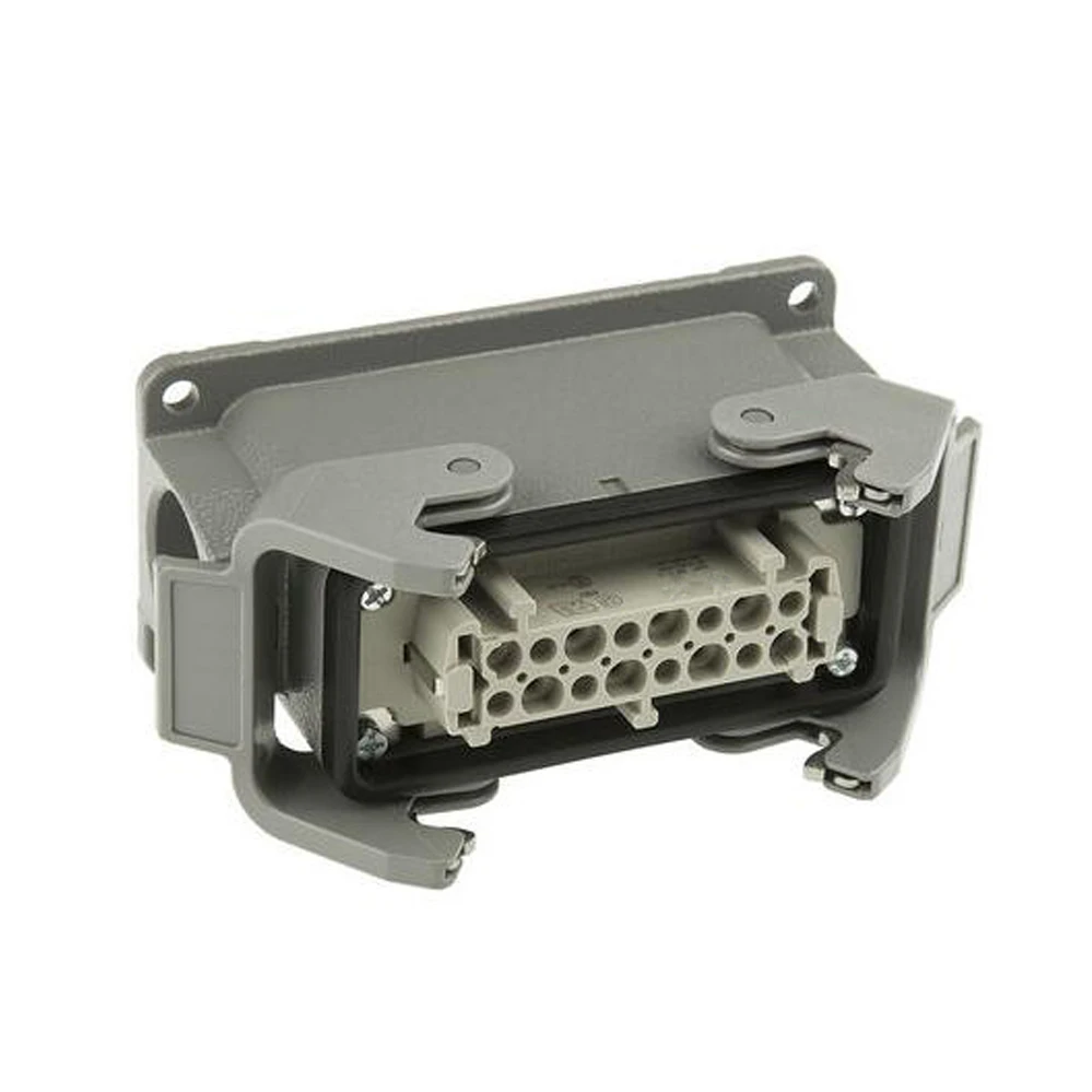 Connecteur Industriel Robuste H16B-HE-016-1 16 Broches – Sortie Latérale, 500V 16A, IP65