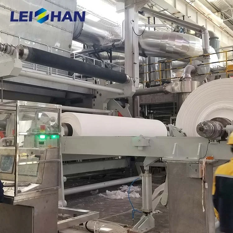 Completely Set Tissue Paper Making Machine Jumbo Roll Toilet Tissue Paper Production Line