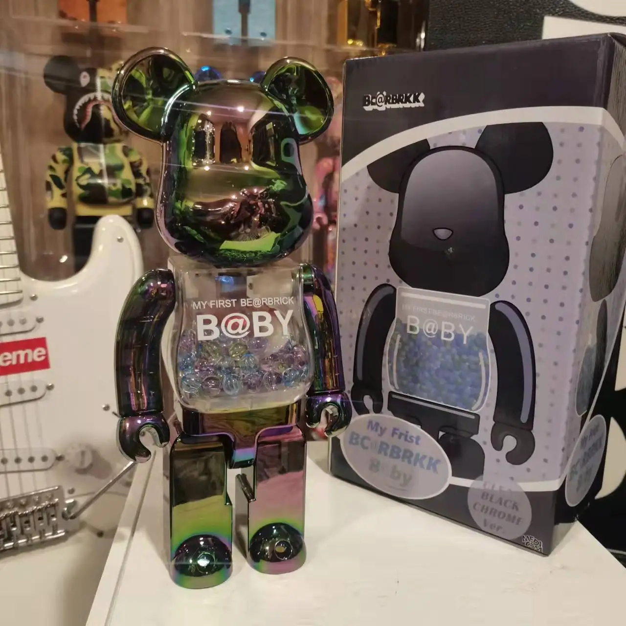 Home Decoration Bearbrick 400% Dazzling Chiaki My First Baby