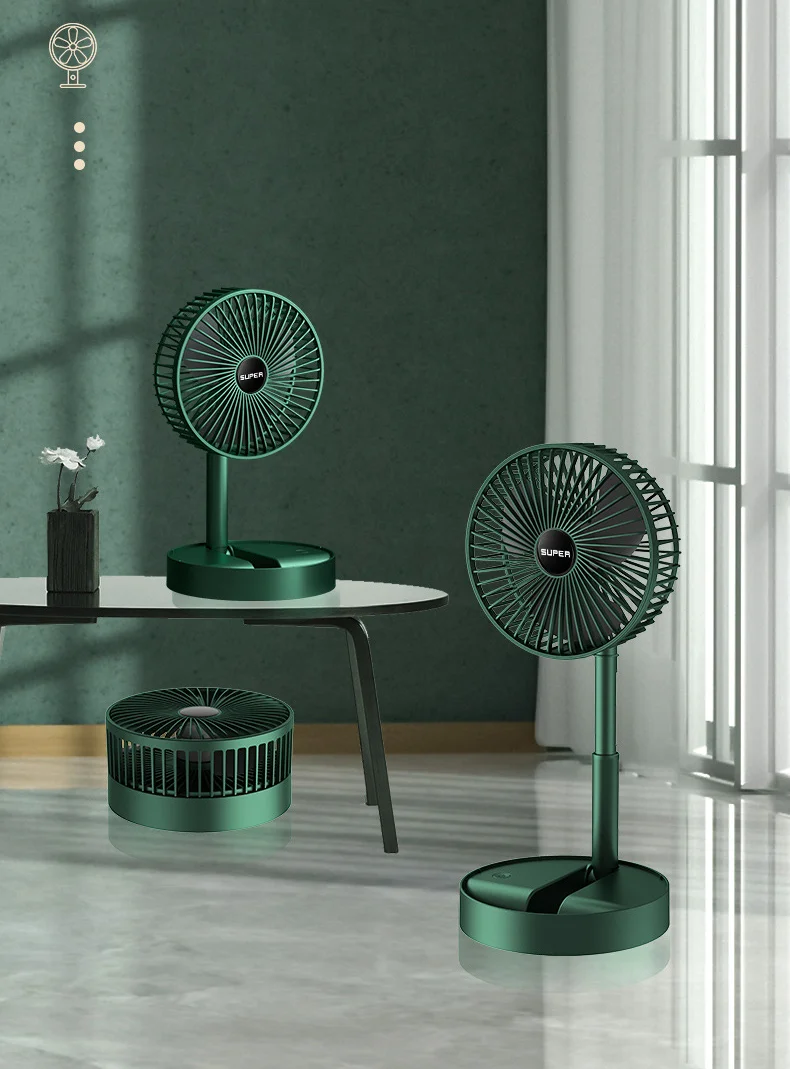 2022 Best Sales Mini Portable Foldable Desktop Air Cooling Fan USB Rechargeable Air Cooler Table Pedestal Fan Price Singapore