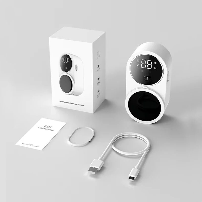 Лучшая цена Премиум держатель зубной щетки автоматический набор пар private label