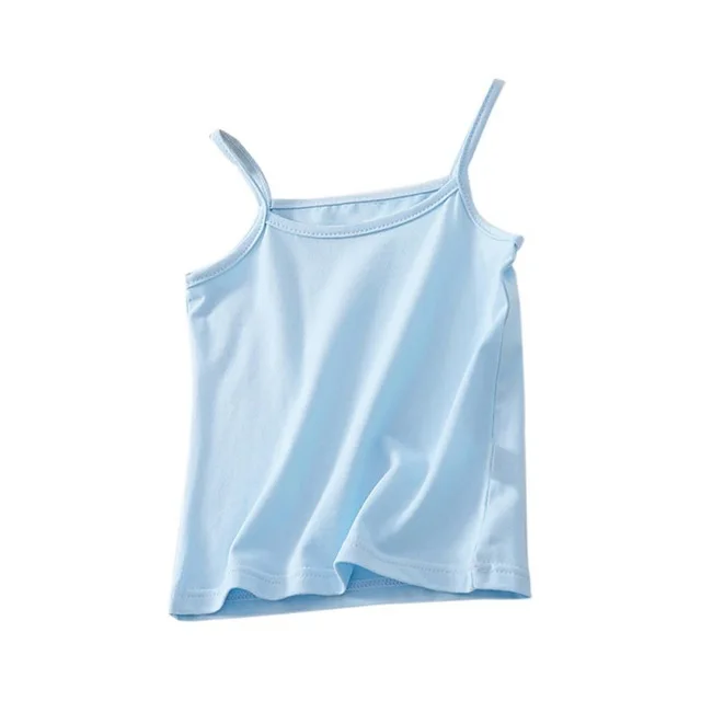 Топы для детей, детская майка, майка для От 4 до 12 лет, детское нижнее белье однотонные 100% хлопковые топы для девочек, футболки ярких цветов для девочек; Жилет