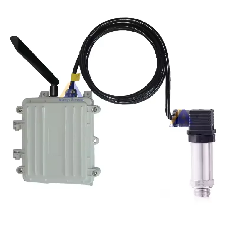 Atech  Pressure Sensor Wifi 4G NB IOT Wireless Pressure Sensor Transmitter With Display