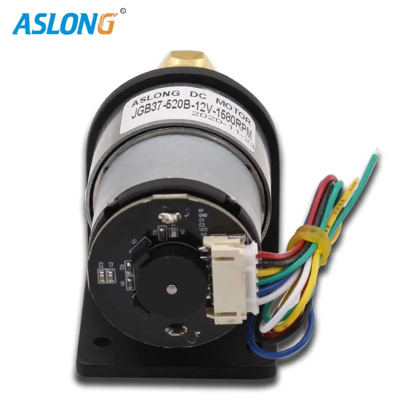 Bürstenloser Getriebemotor JGB37-3525 JGB37-3525 Bürstenloser 24V Getriebemotor – DC Motor Mit Hohem Drehmoment, Reversibel, Niedrige Drehzahl, Signal-Getriebe (Größe: 12V 11rpm