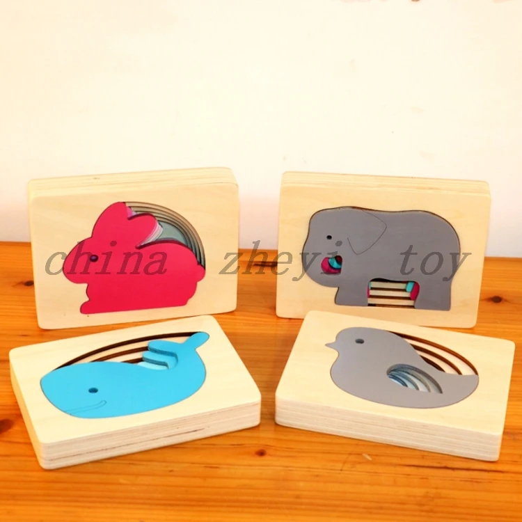 
Прямая продажа с фабрики, детские игрушки, деревянные головоломки с животными, игрушки, игры на заказ, Монтессори для мальчиков и девочек, развивающие дешевые игрушки из Китая 