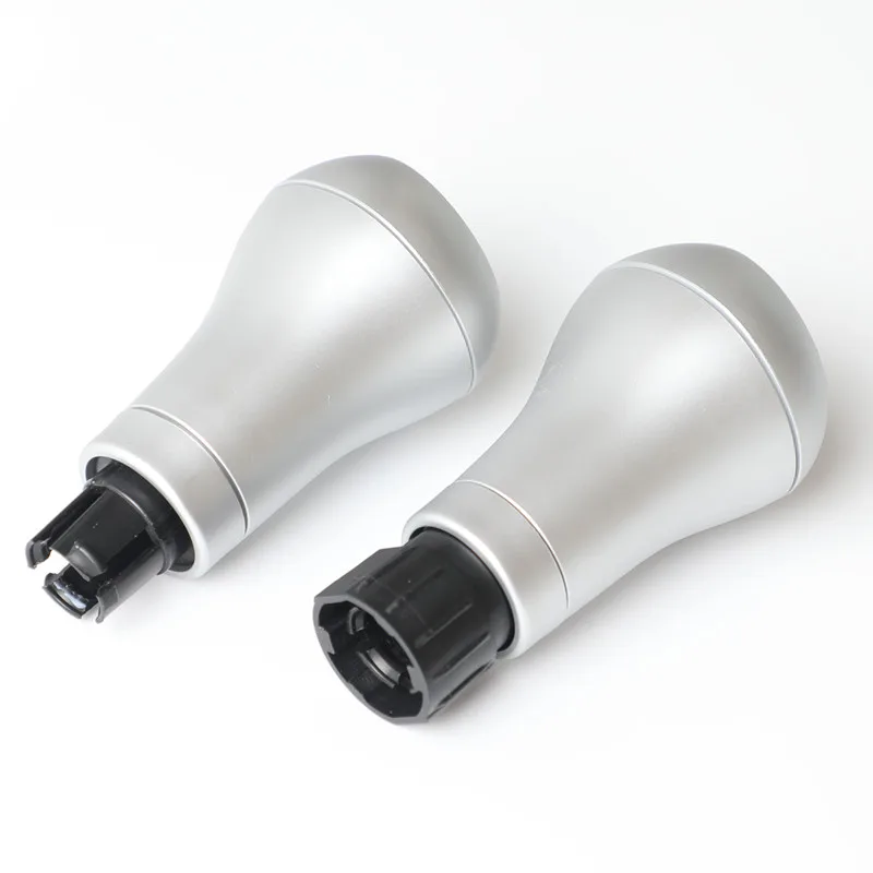 Pommeau De Levier De Vitesse Et Couvre-botte Argenté - Compatible Mercedes Classe C/E W203 W204 W212 Etc.