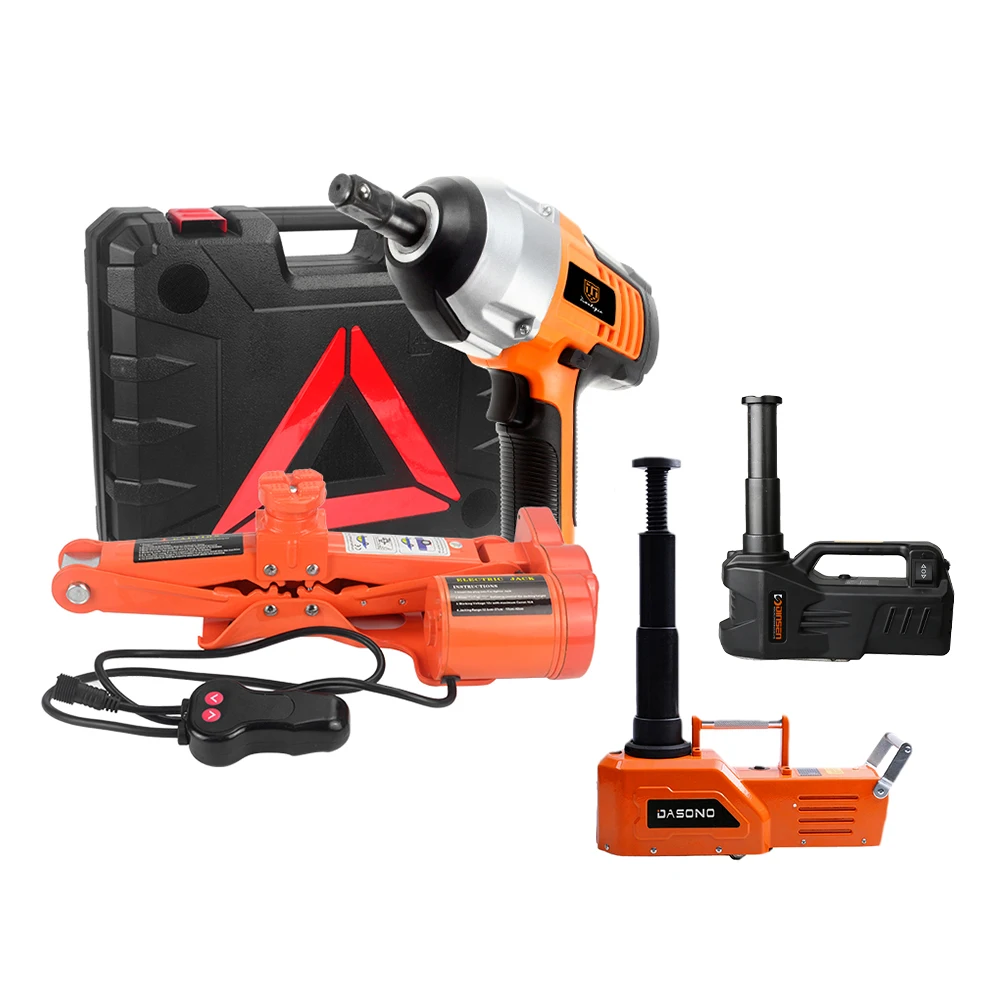 12V 2/3/5/10 Ton Rated Power 13A Max.Current Car Electric Tire Lifting Car Jacks With Electric Wrench Lmpact