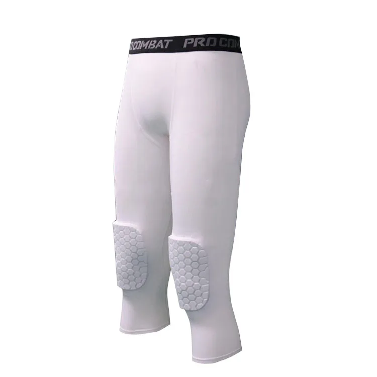 basketball compression pants with knee pads