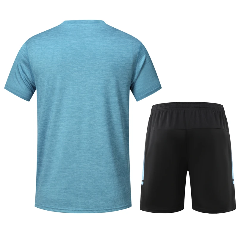 Custom Your Logo  2025 Men Short Sets Two Piece  Set Joggers Running Workout Summer Men Shorts and Shirt Set Man Sports Wear