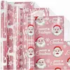Reno de Papá Noel rosa