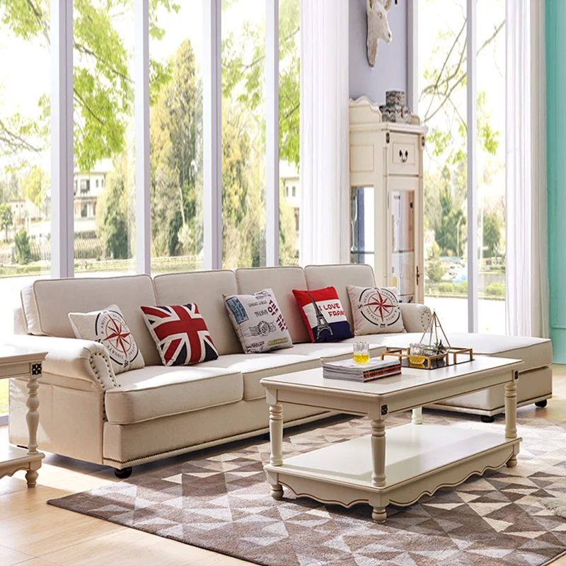 モダンL字型ホワイトソファ 価格修正】モダン L字型ソファ ホワイト 合成皮革