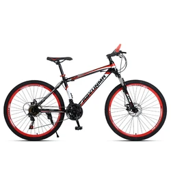 2021 new spoke wheel mountain bike outdoor adult off-road 21-speed 24 inch bicycle