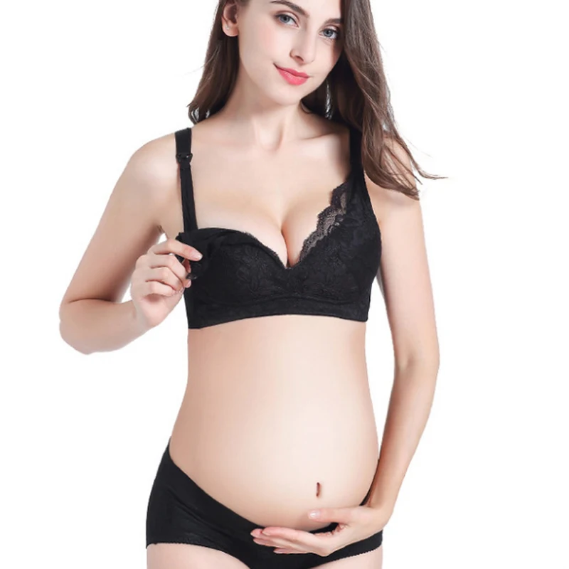 nsendm Female Underwear Adult Pregnancy Lingerie Set Women Bra