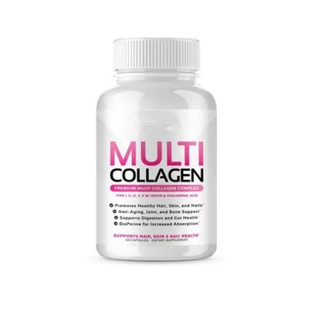 Multi Collagen Supplement, 5 Types of Collagen Peptides + Biotin, Hyaluronic Acid & Vitamin C, 2000mg Collagen