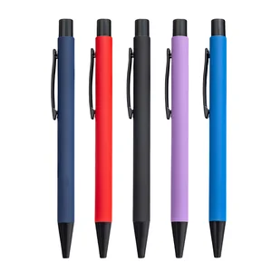 Customizable Logo Office Supplies Business Promotional Gift Pen Novelty Rubber Advertising Ballpoint Pen 1.0mm Writing Width