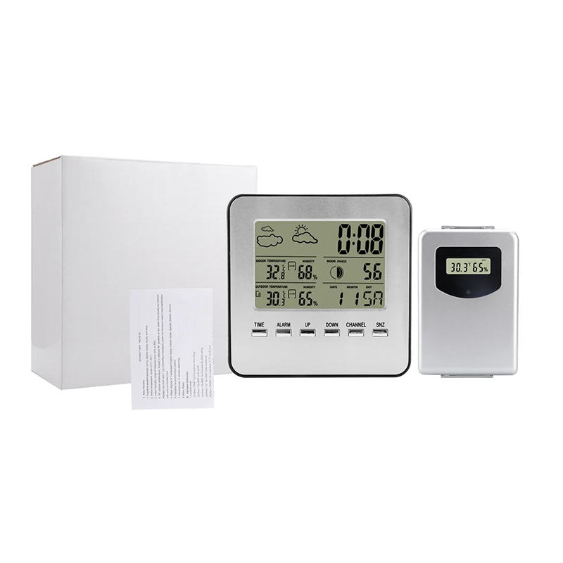 Станция для прогноза погоды часы дома и улицы многофункциональные настольные с ЖК-дисплеем цифровые