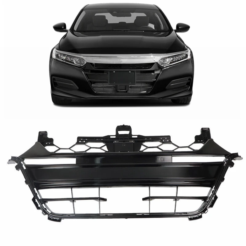 replacement auto car parts front bumper upper black grille for Honda accord 2018 2019 2020