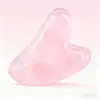 Gua sha en quartz rose